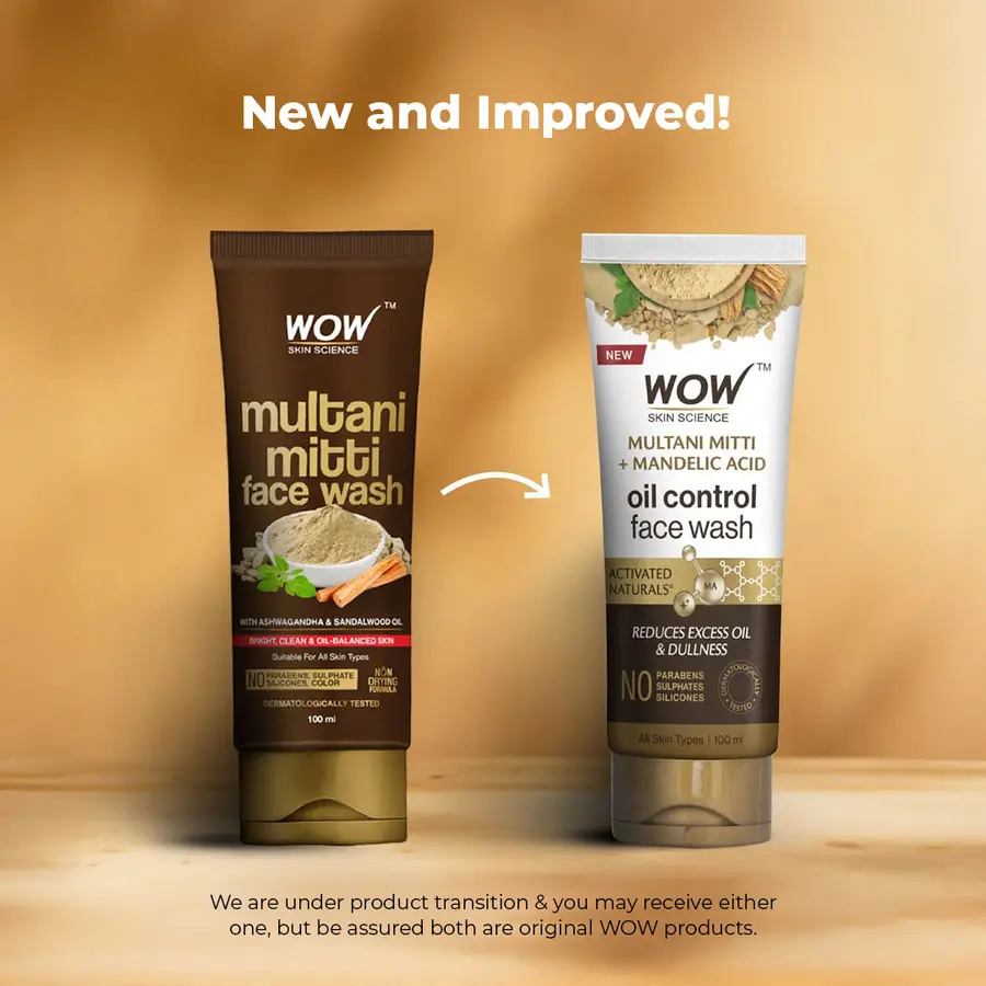 Wow Skin Science Purifying Multani Mitti Face Wash | Grocsy