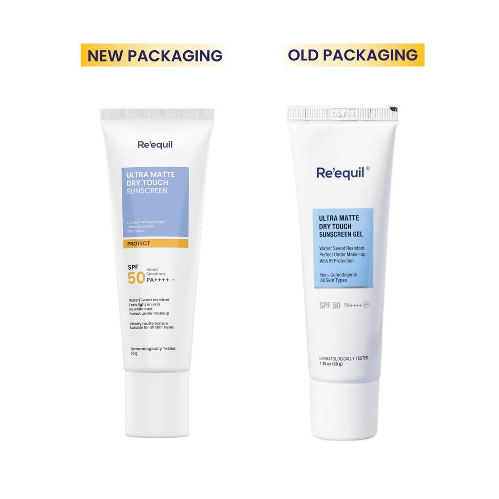 Re'equil Ultra Matte Dry Touch Sunscreen Gel SPF 50 PA++++ | Grocsy