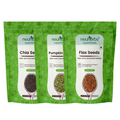 Neuherbs Organic Flax, Chia, and Pumpkin Seeds Combo | Grocsy