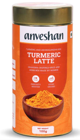 Anveshan Turmeric Latte Ashwagandha Mix | Grocsy