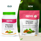 OZiva Protein & Herbs for Women - Protein Powder to Reduce Body Fat, Manage Weight & Metabolism, No Added Sugar | Grocsy