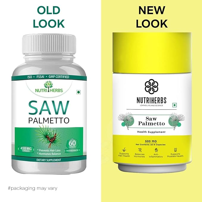 Nutriherbs Saw Palmetto 450mg Capsules | Grocsy