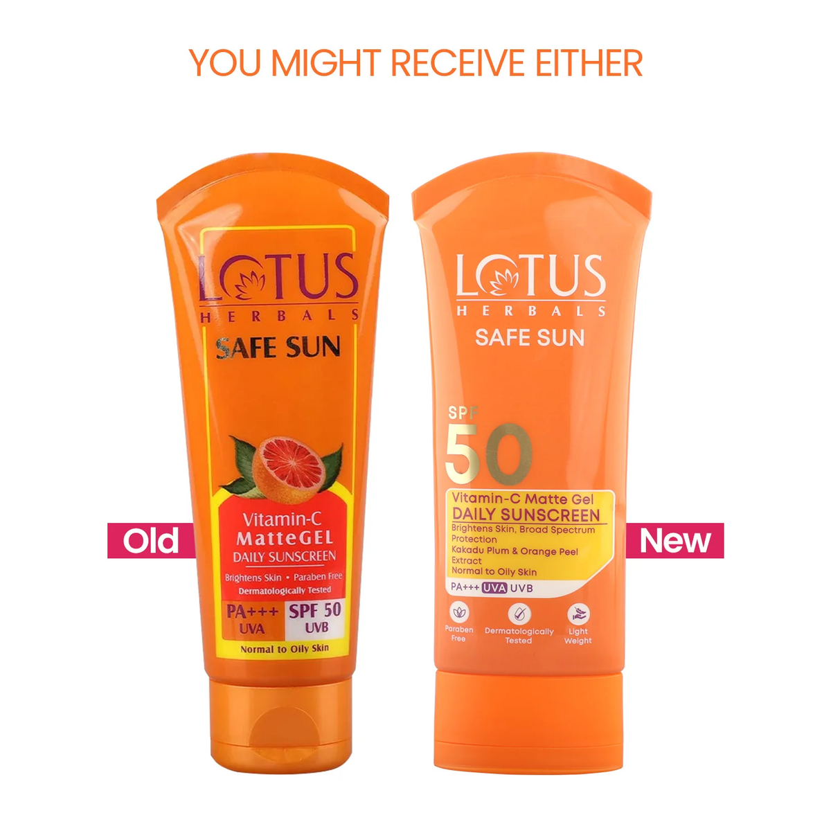 Lotus Herbals Safe Sun Vitamin C Matte Gel Daily Sunscreen SPF 50 PA+++ | Grocsy