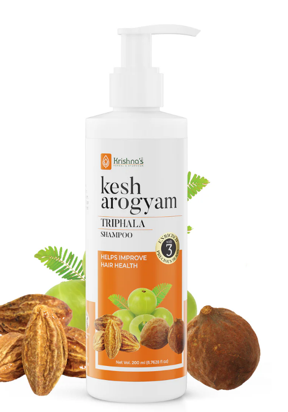 Krishna's Herbal & Ayurveda Kesharogyam Triphala Anti-Dandruff Shampoo | Grocsy