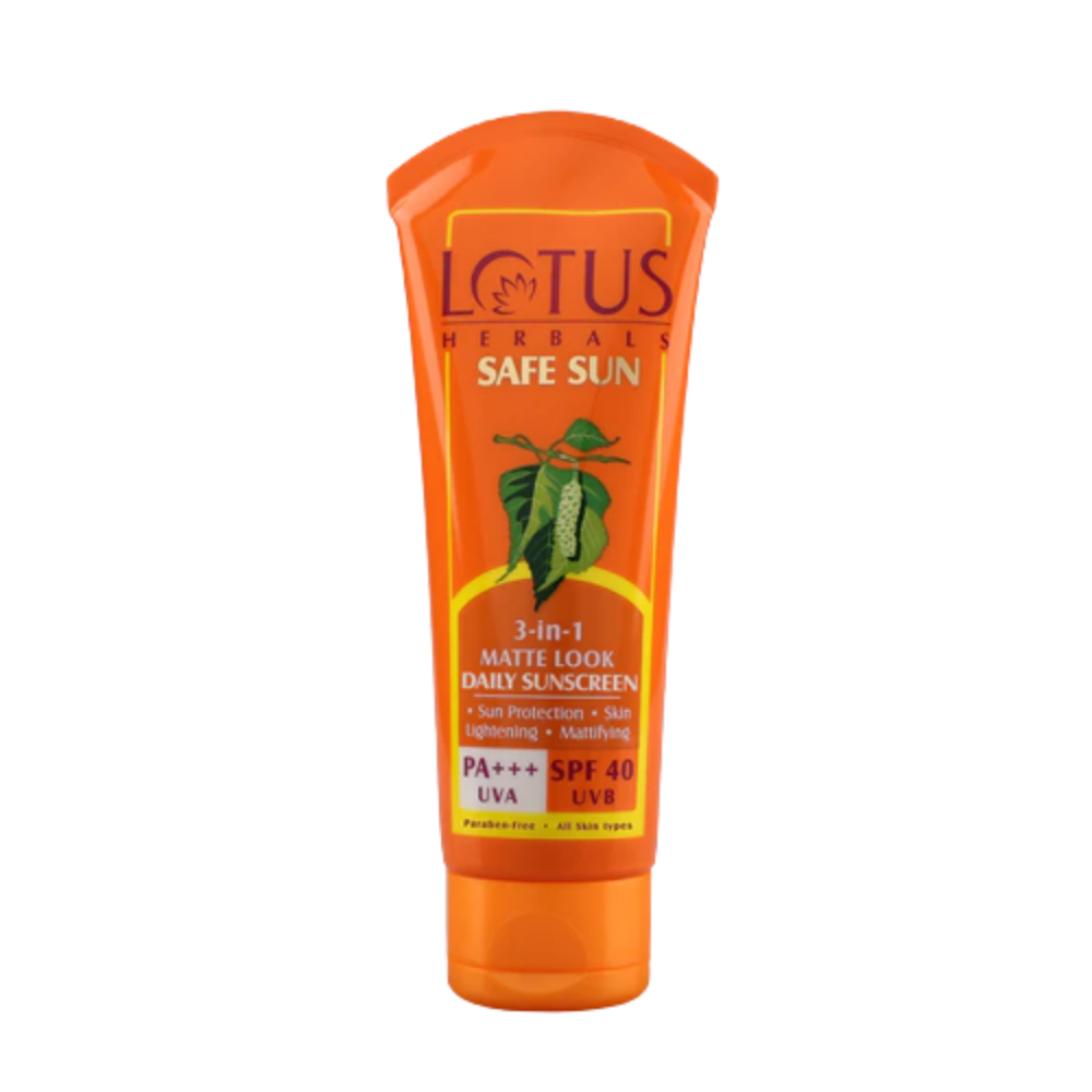 Lotus Herbals Safe Sun 3-in-1 Matte Look Daily Sunscreen | Grocsy