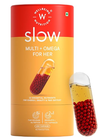 Wellbeing Nutrition Slow | Multivitamin for Her 50+ Capsules | Grocsy