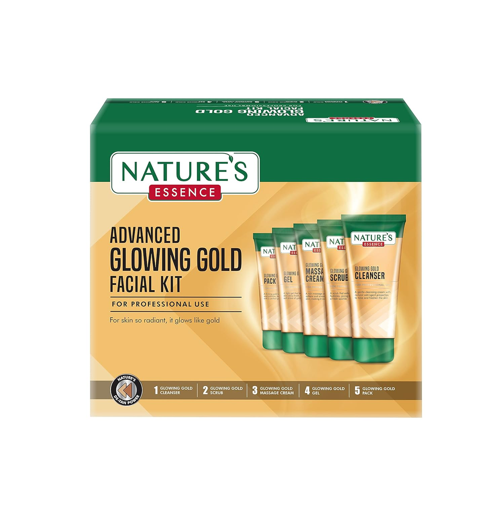 Nature's Essence Advanced Glowing Gold Facial Kit | Grocsy