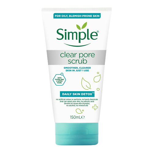 Simple Daily Skin Detox Clear Pore Facial Scrub | Grocsy