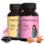 Gynoveda PCOS Vamha Ayurvedic Pills & Myrha Ayurvedic Pills