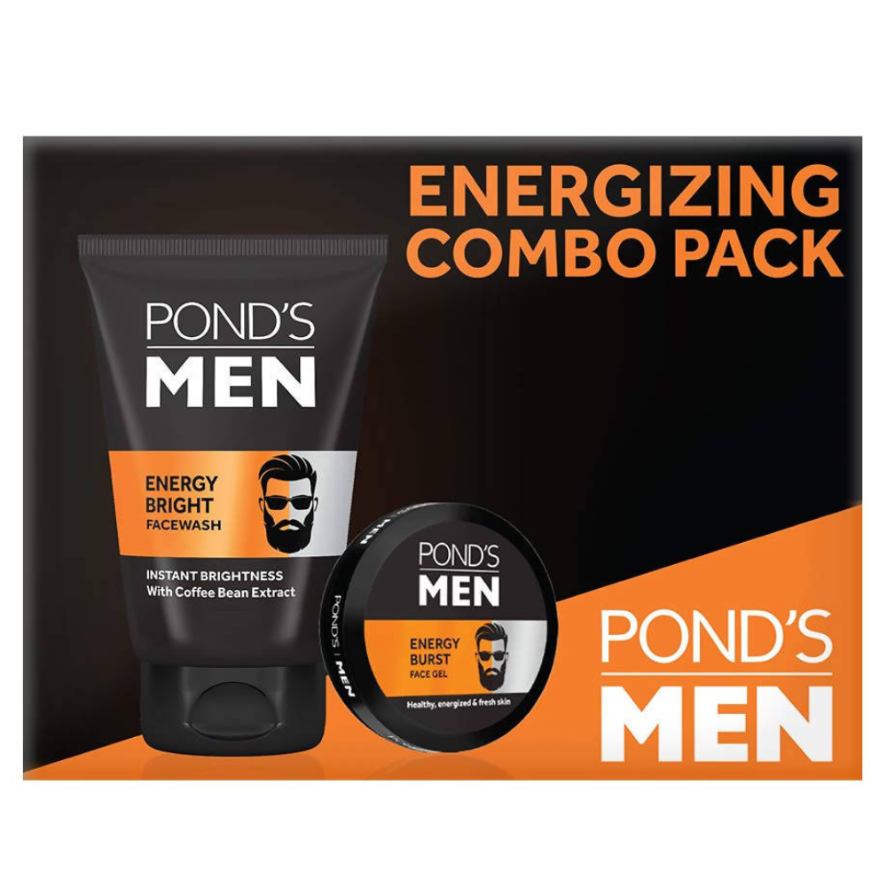 Ponds Men Energizing Combo Pack (Facewash & Face Gel) | Grocsy