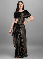 Vegaa Fashion Gold Heavy Georgette Sequence Embroidery Saree | Grocsy