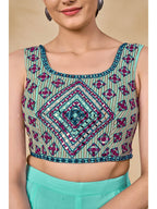 Myra Wine Jacket Style Sharara Suit | Grocsy