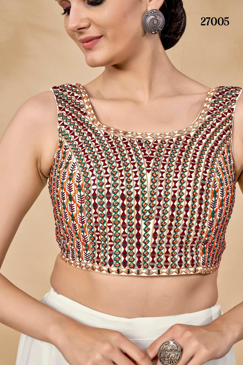 Myra Maroon Jacket Style Sharara Suit | Grocsy