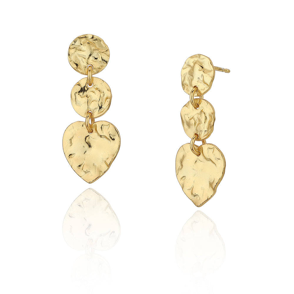 Gold-Polished Crescent Hoop Earring For Women - Wahe Jewels - Swadesiicart