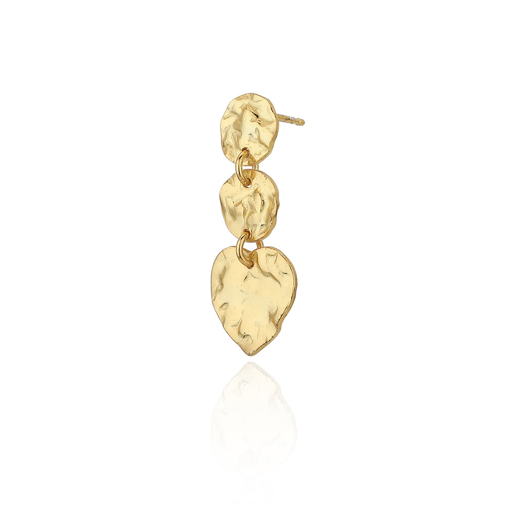 Gold-Polished Crescent Hoop Earring For Women - Wahe Jewels - Swadesiicart