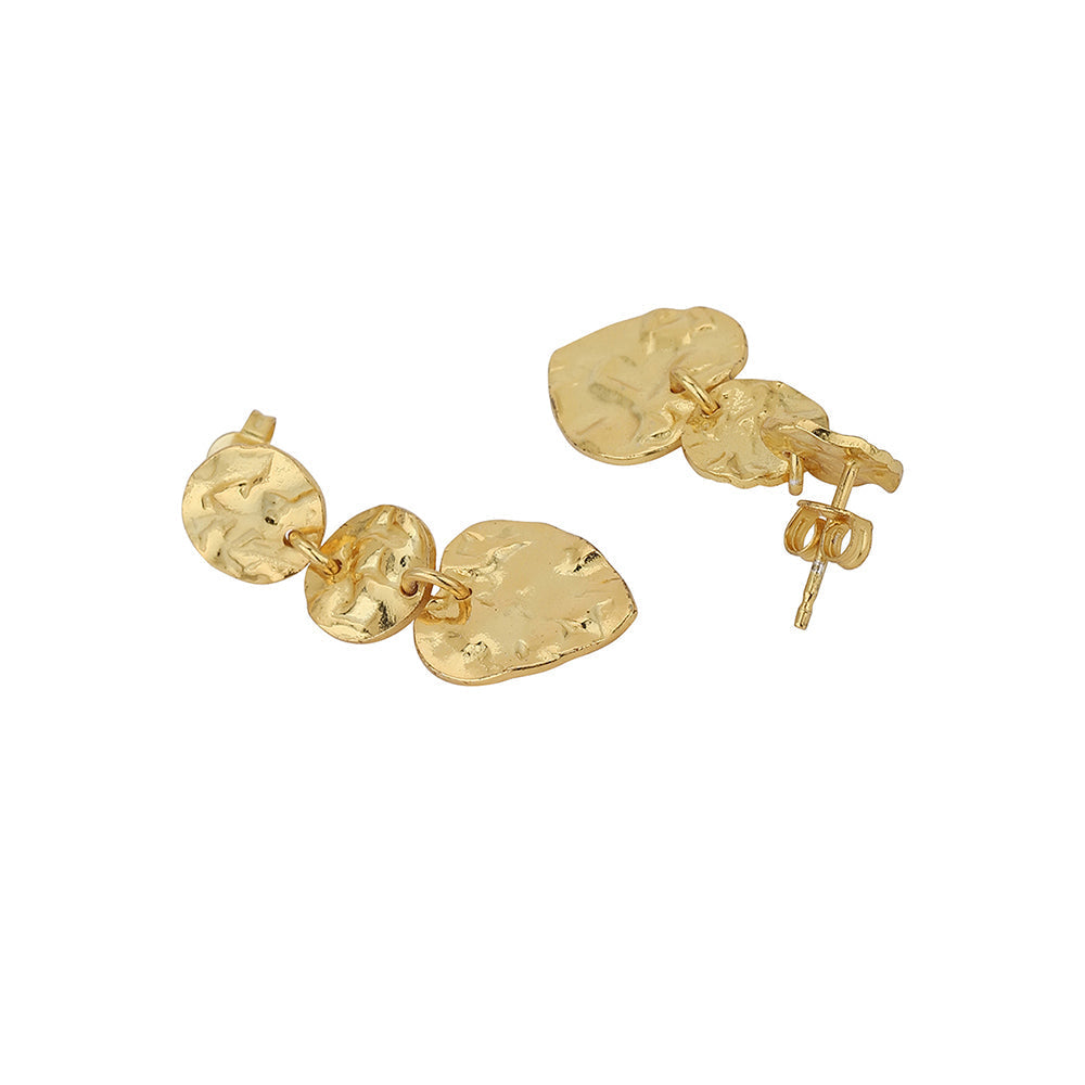 Gold-Polished Crescent Hoop Earring For Women - Wahe Jewels - Swadesiicart