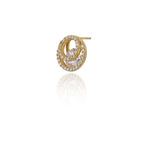 Gold-Polished Cz Pineapple Drop Earring For Women - Wahe Jewels - Swadesiicart
