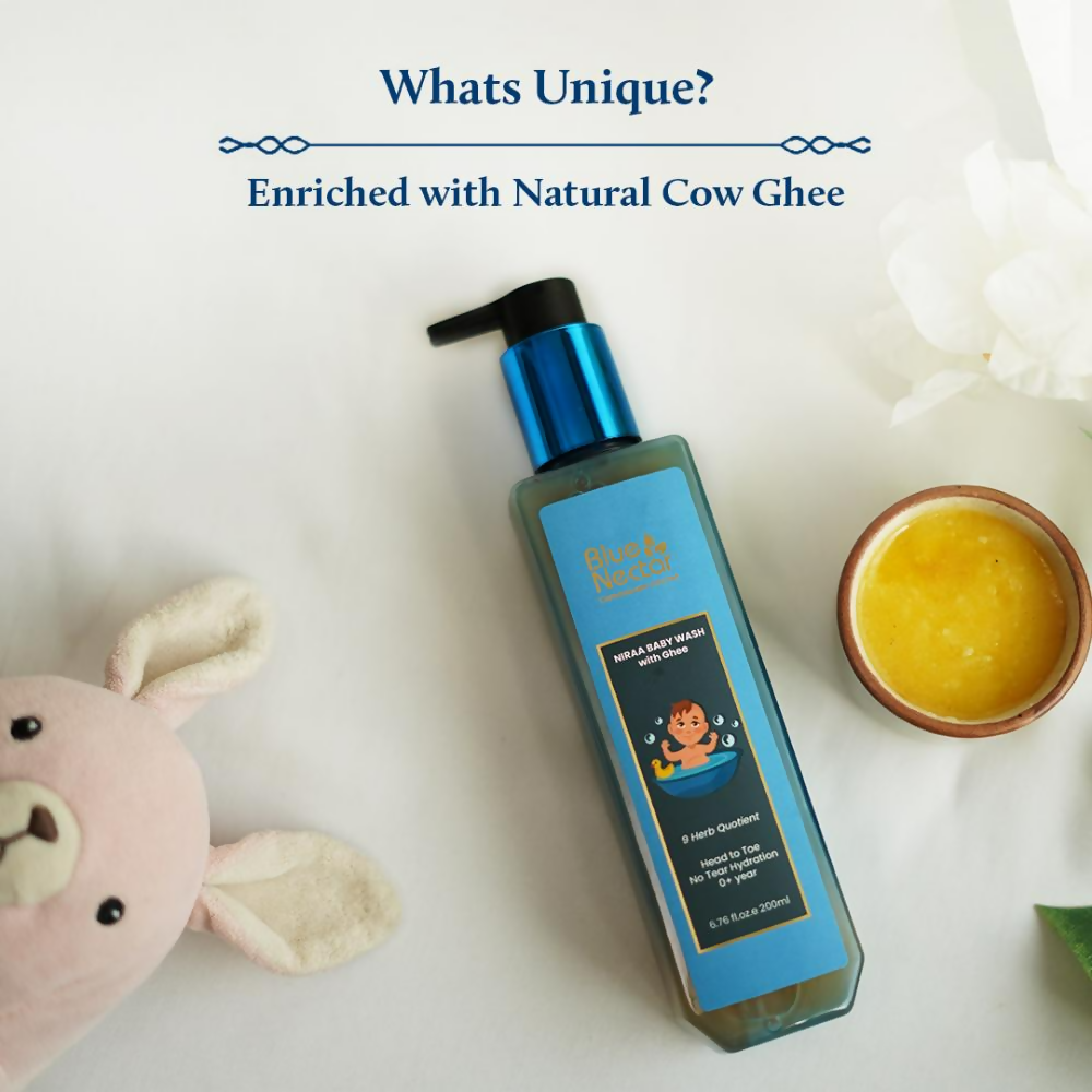Blue Nectar Niraa Baby Body Wash With Organic Ghee | Grocsy