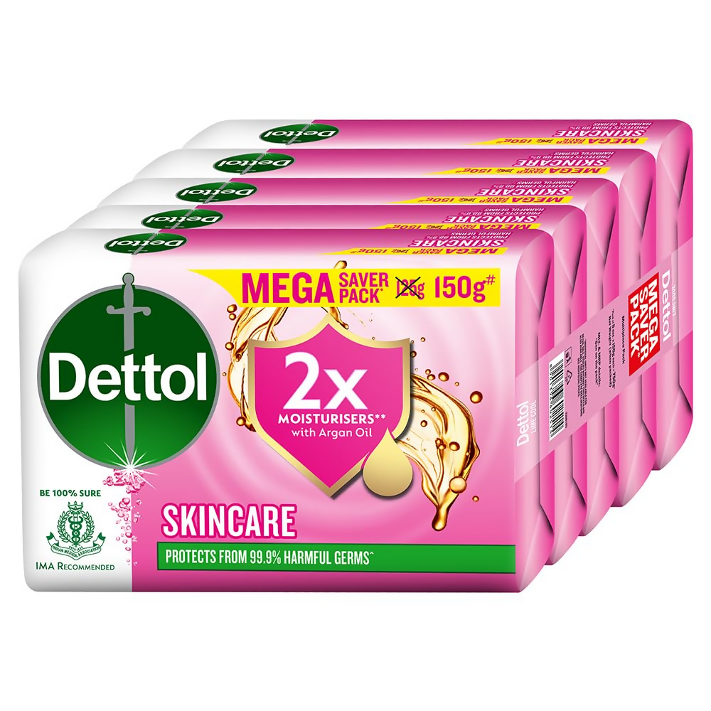 Dettol Skincare Moisturizing Beauty Bathing Soap Bar With Argan Oil | Grocsy