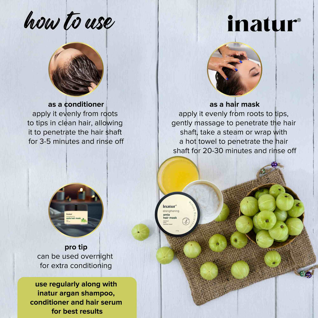 Inatur Amla Hair Mask Hot Oil Treatment | Grocsy