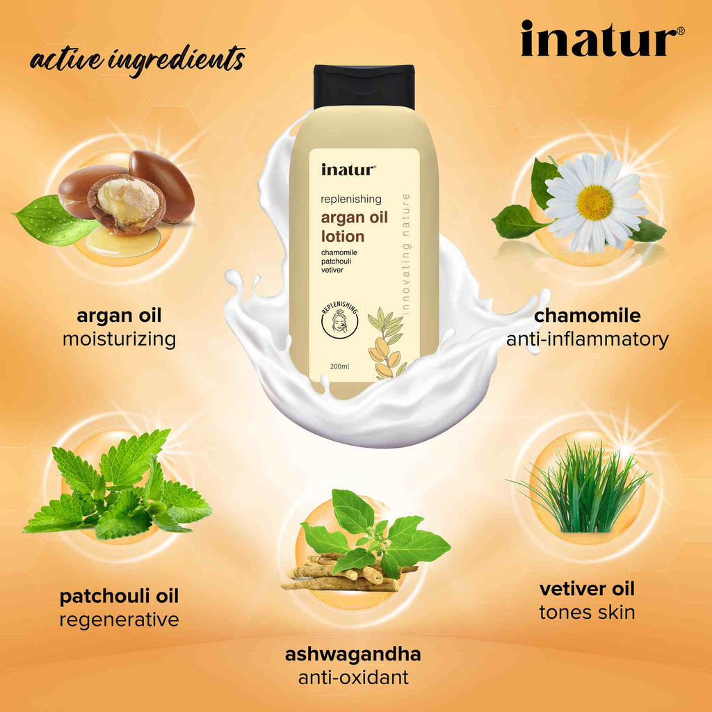 Inatur Organic Argan Oil Lotion | Grocsy