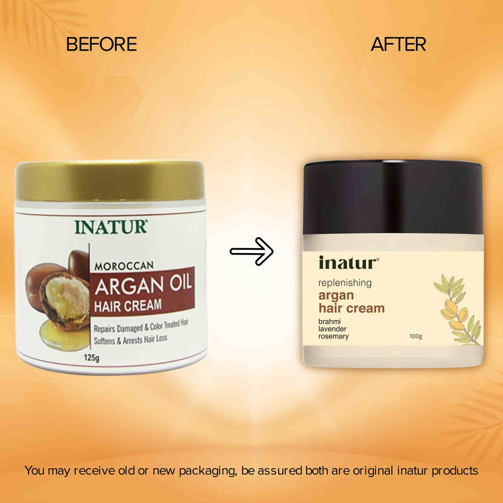 Inatur Moroccan Argan Oil Hair Cream | Grocsy