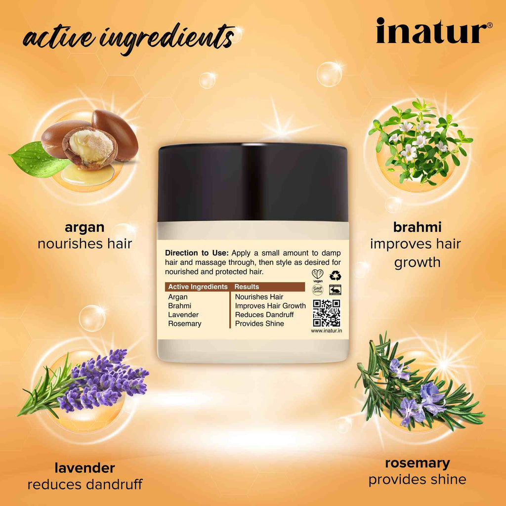 Inatur Moroccan Argan Oil Hair Cream | Grocsy