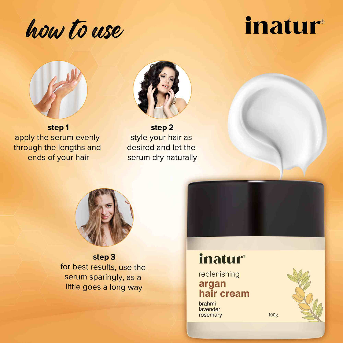 Inatur Moroccan Argan Oil Hair Cream | Grocsy