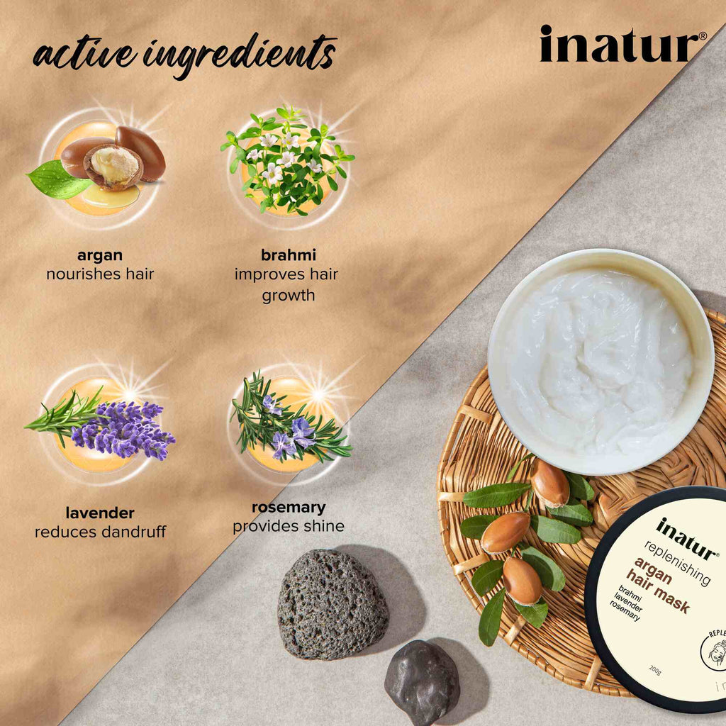 Inatur Argan Hair Treatment Mask | Grocsy