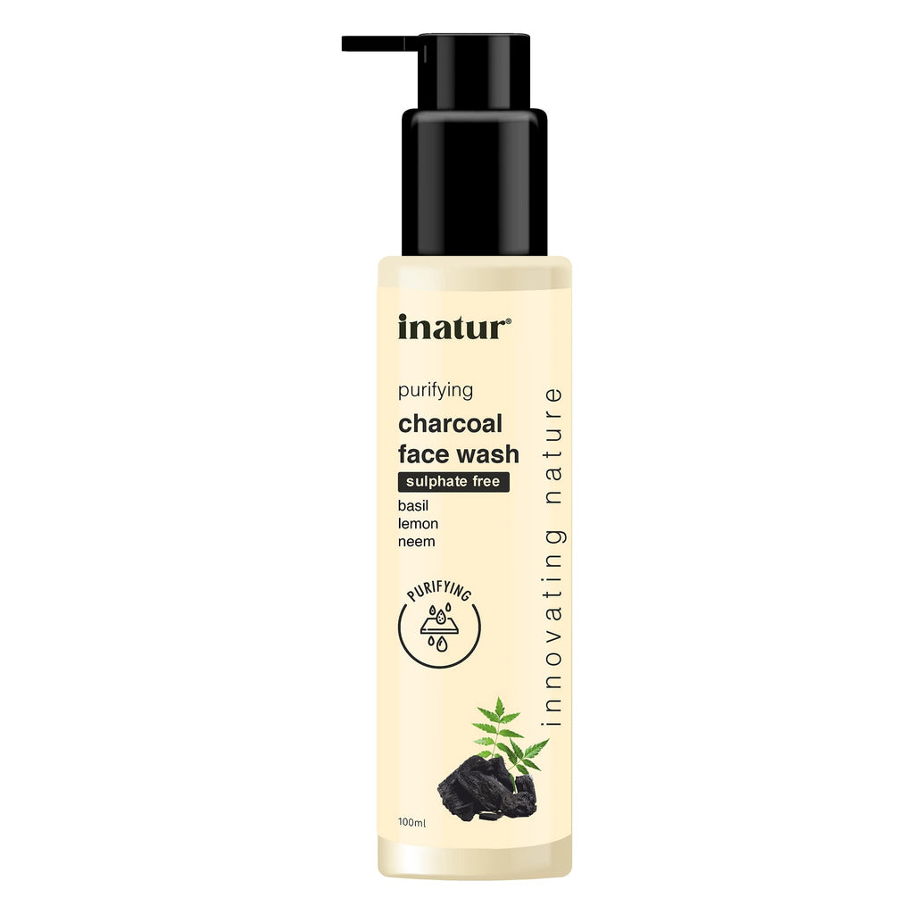 Inatur Charcoal Face Wash | Grocsy
