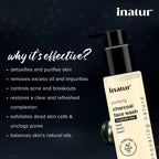 Inatur Charcoal Face Wash | Grocsy
