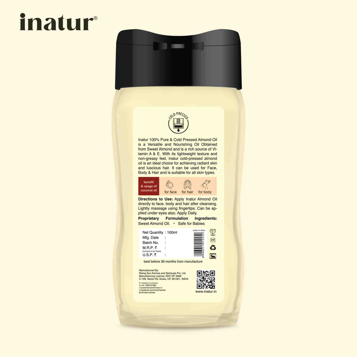 Inatur Almond Oil | Grocsy
