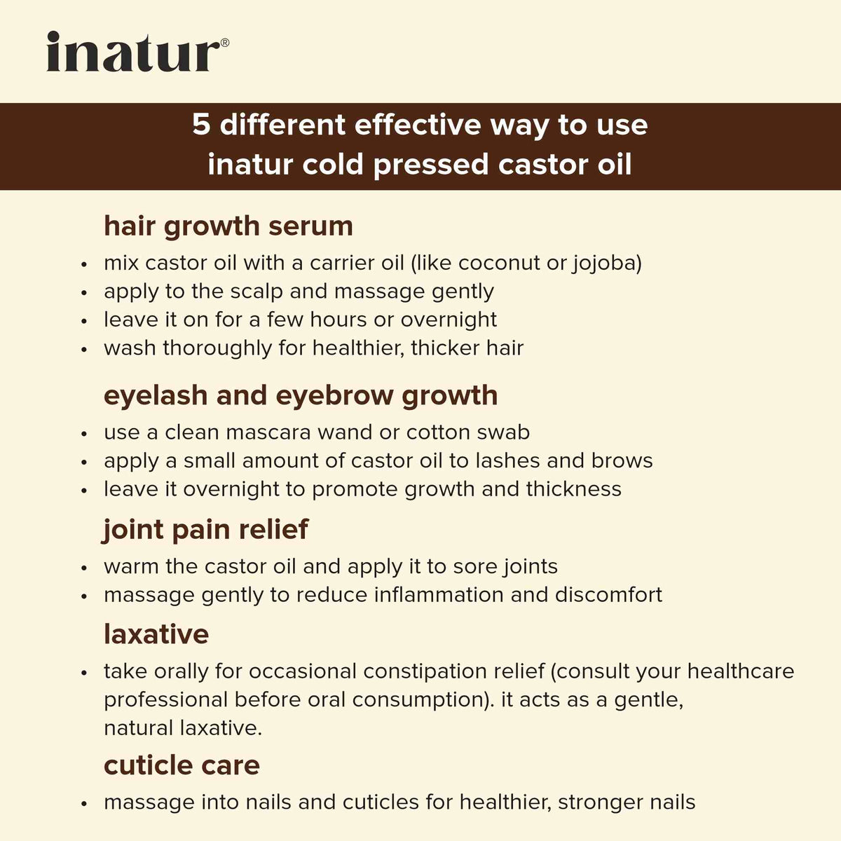 Inatur Castor Oil | Grocsy