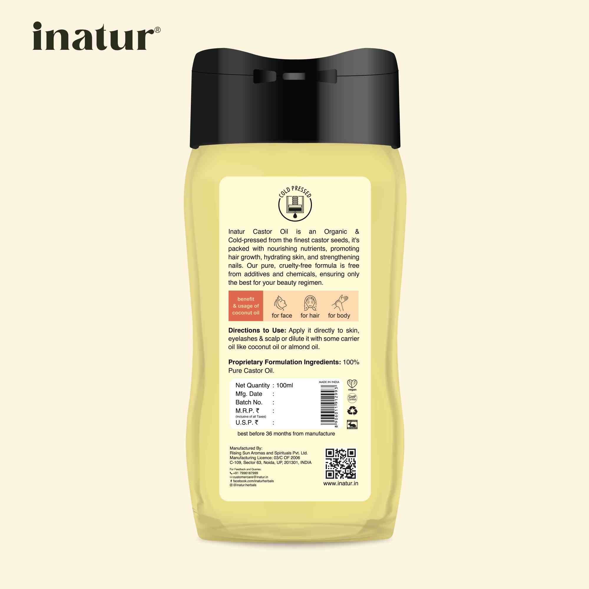 Inatur Castor Oil | Grocsy