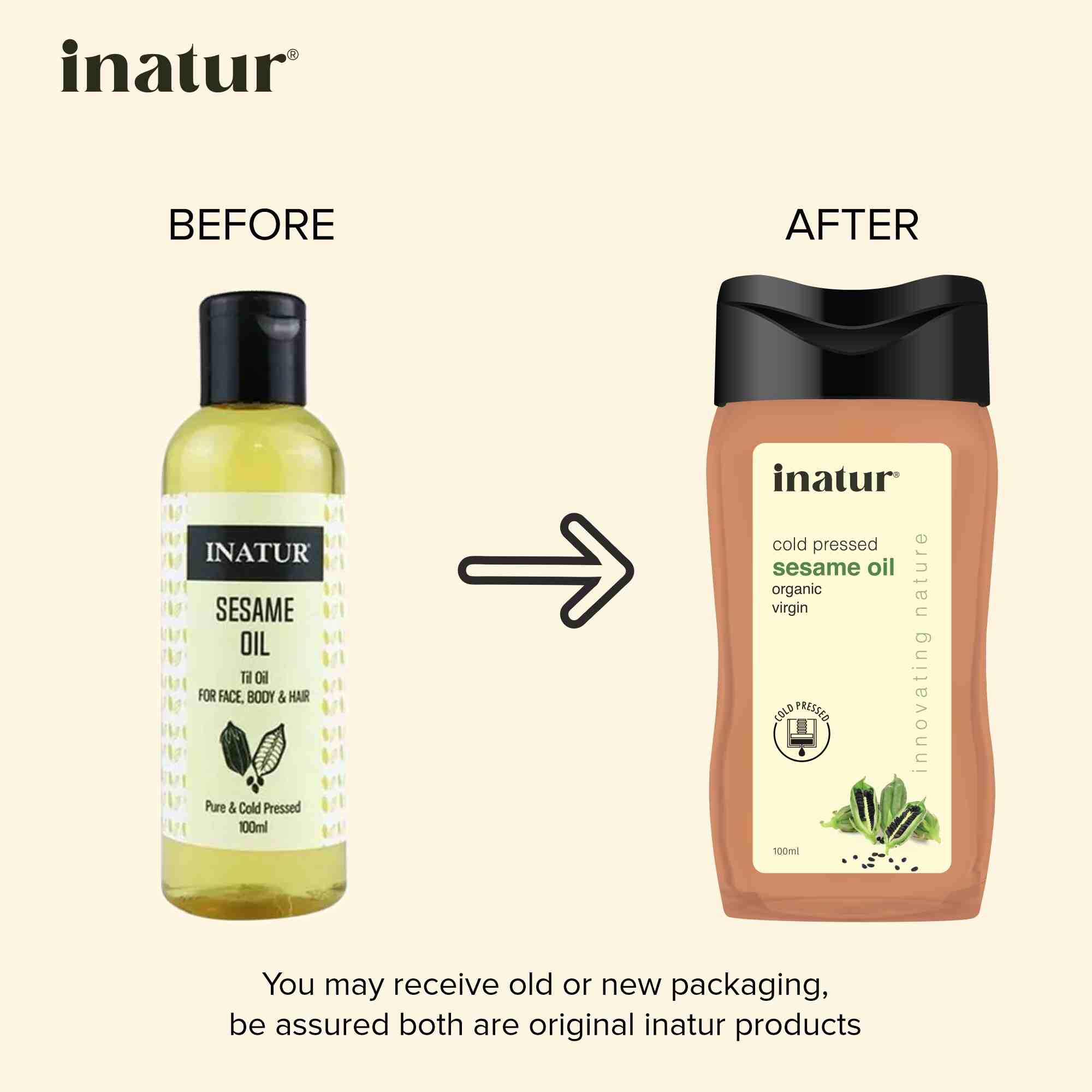 Inatur Sesame Til Oil | Grocsy