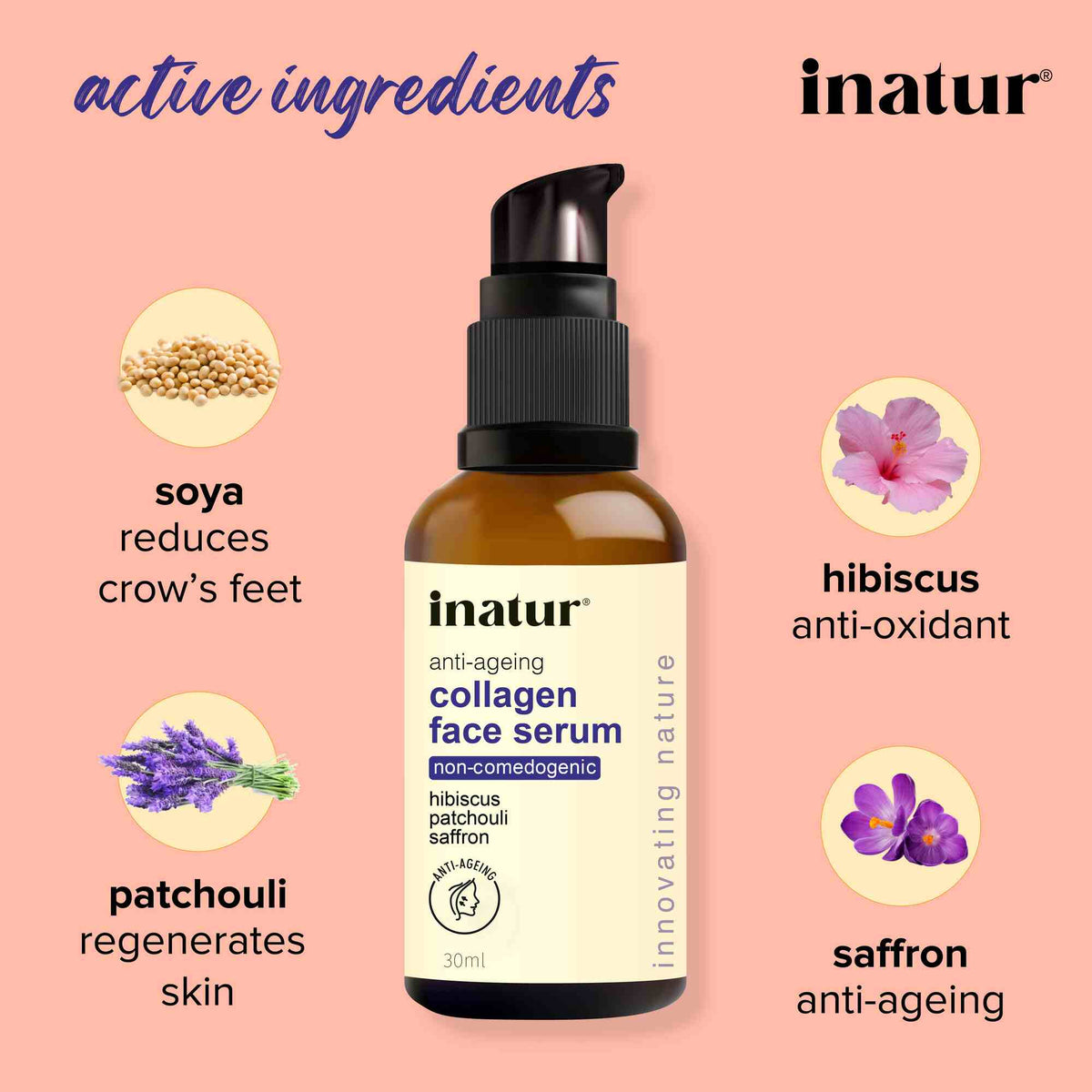 Inatur Collagen Face Serum | Grocsy