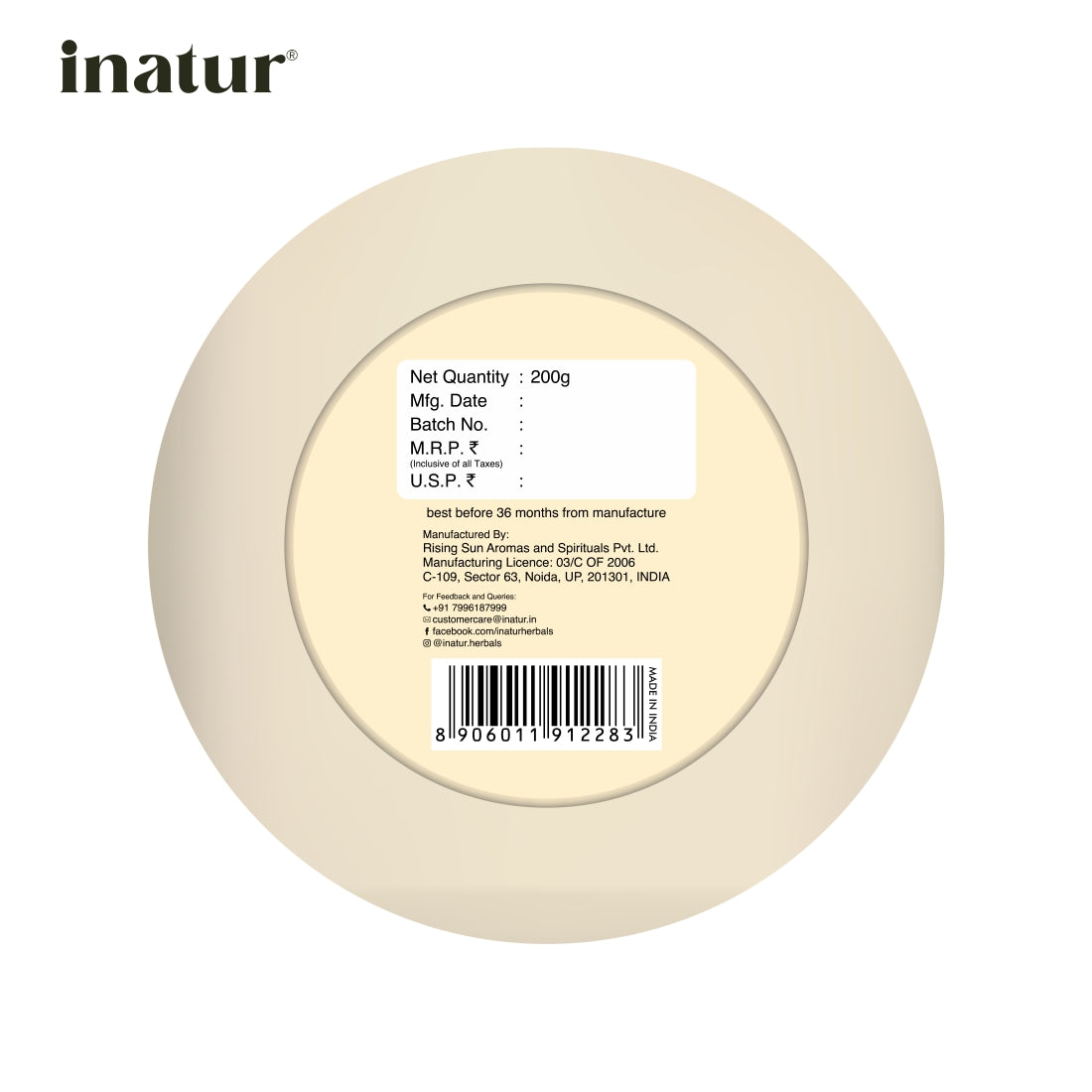 Inatur De-Tan 3 in 1 Face Cream | Grocsy