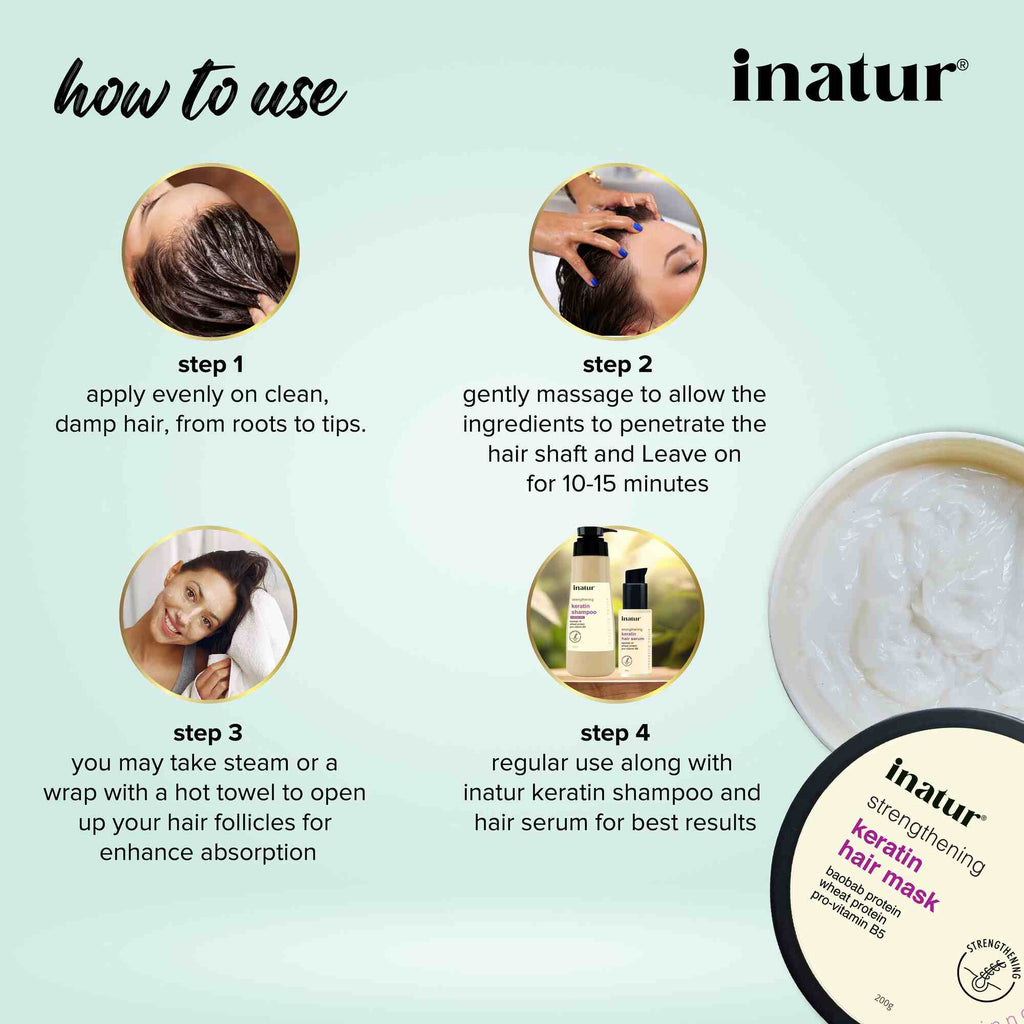 Inatur Keratin Hair Mask | Grocsy