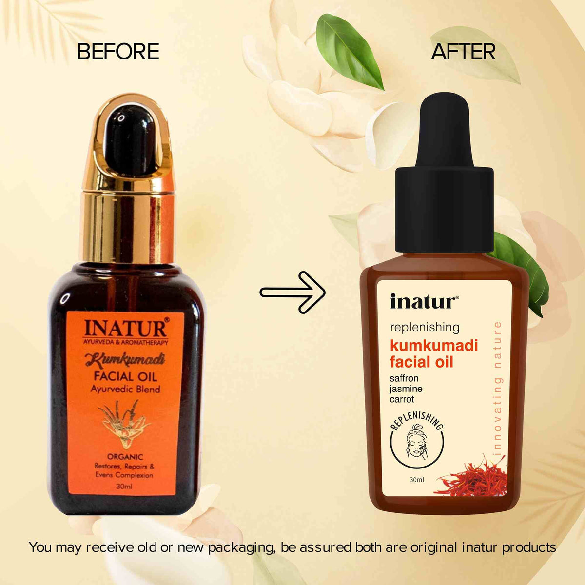 Inatur Kumkumadi Ayurvedic Facial Oil | Grocsy