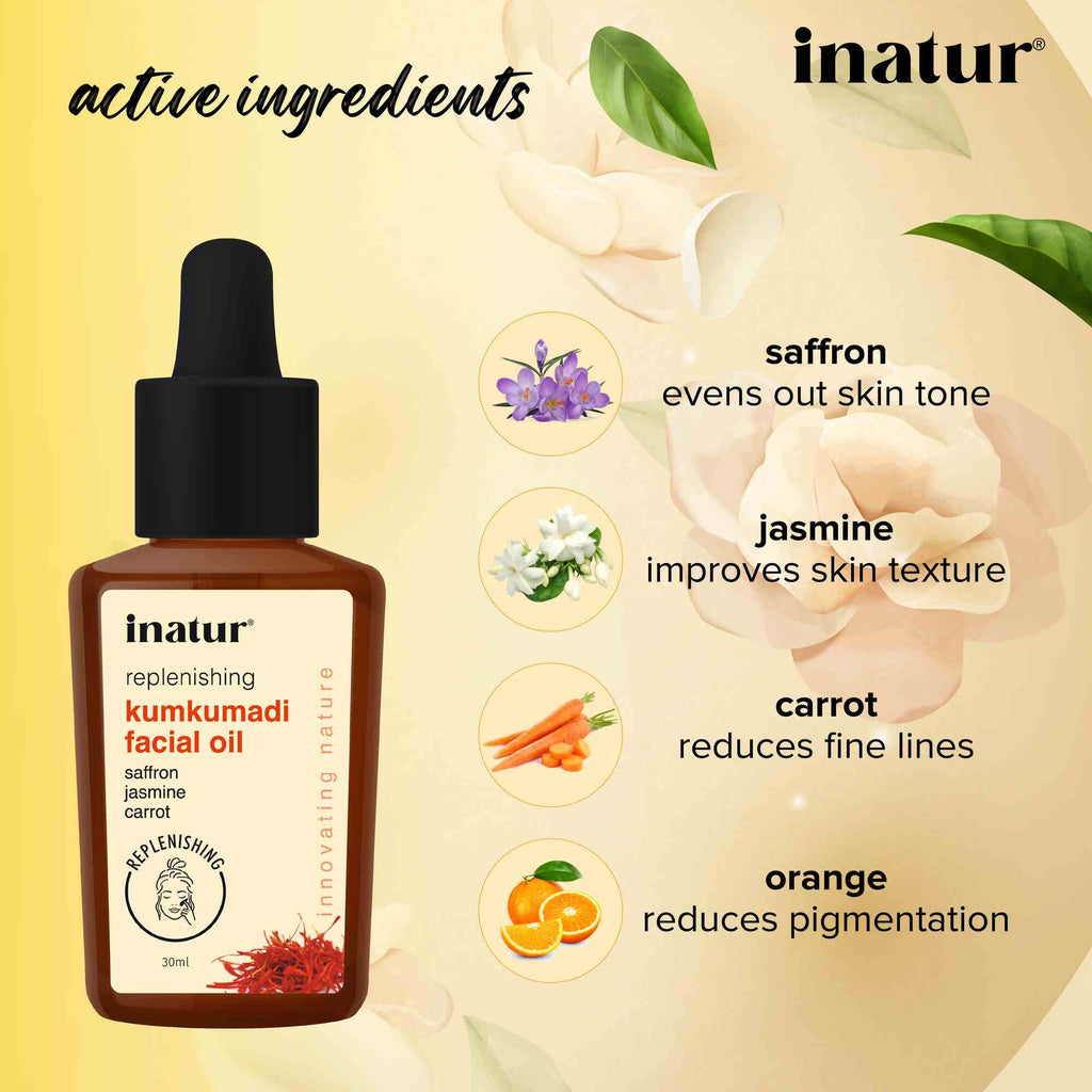 Inatur Kumkumadi Ayurvedic Facial Oil | Grocsy