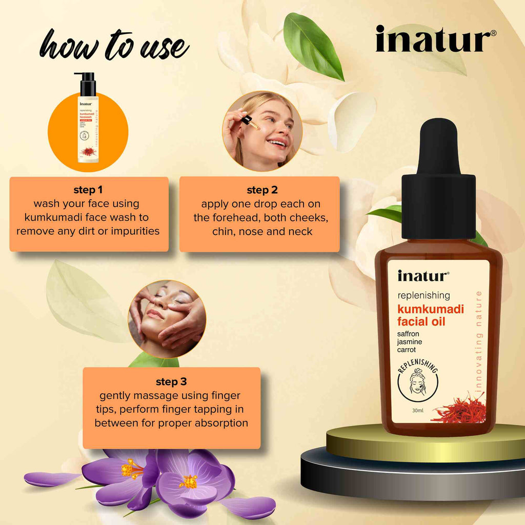 Inatur Kumkumadi Ayurvedic Facial Oil | Grocsy