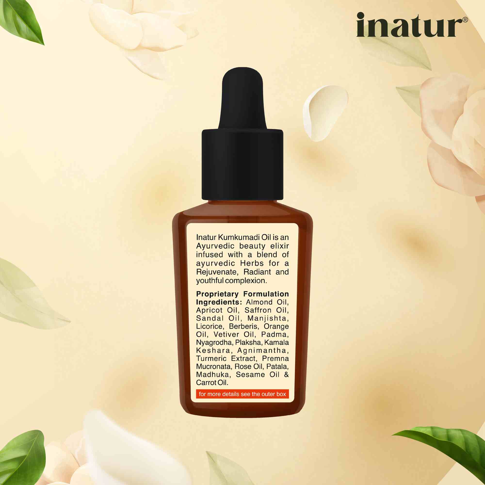 Inatur Kumkumadi Ayurvedic Facial Oil | Grocsy