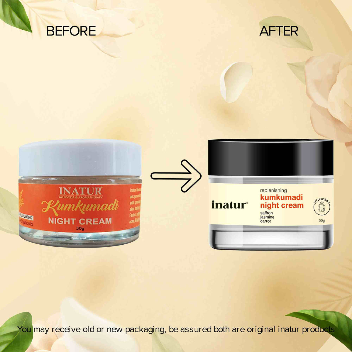 Inatur Kumkumadi Night Cream | Grocsy