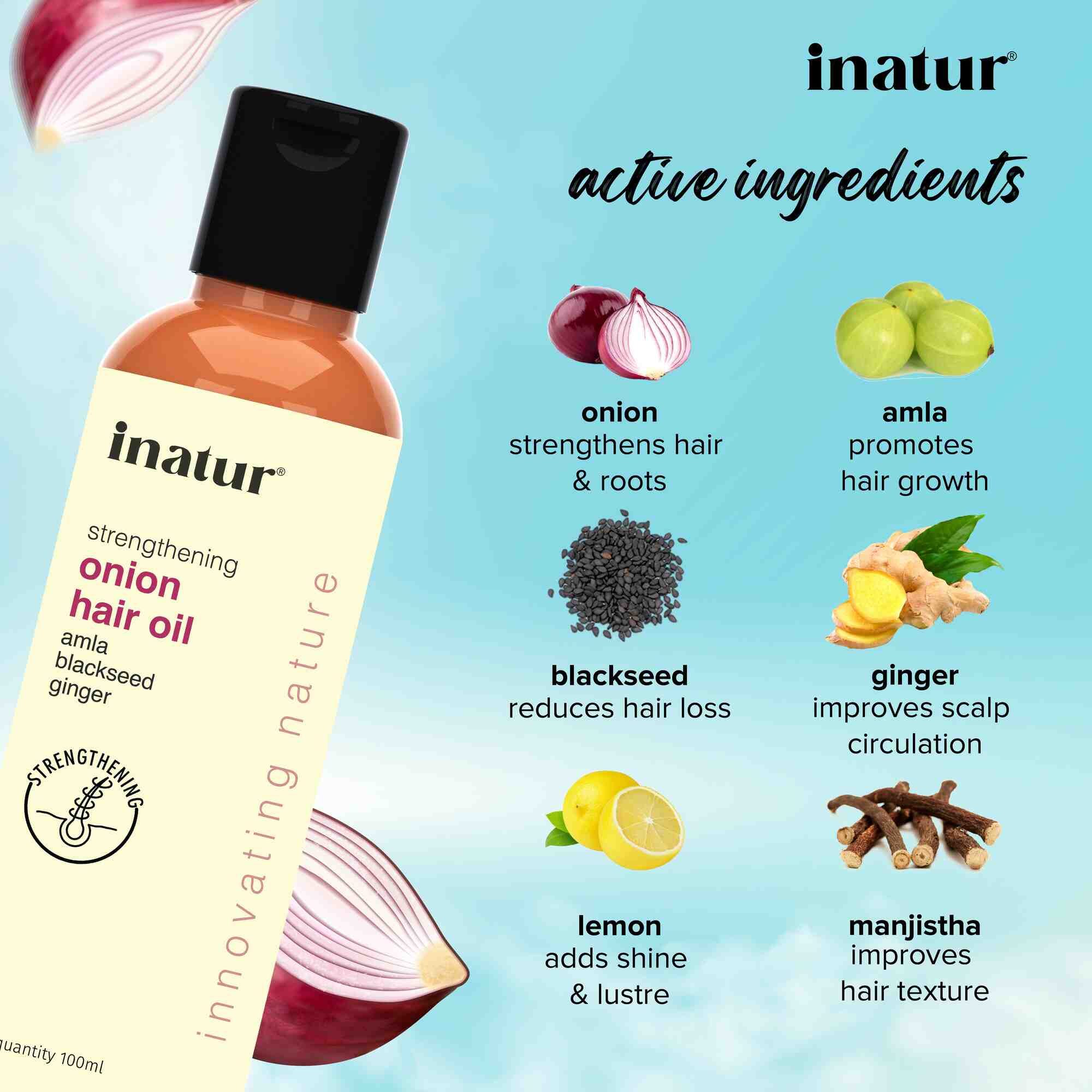 Inatur Onion Hair Oil | Grocsy