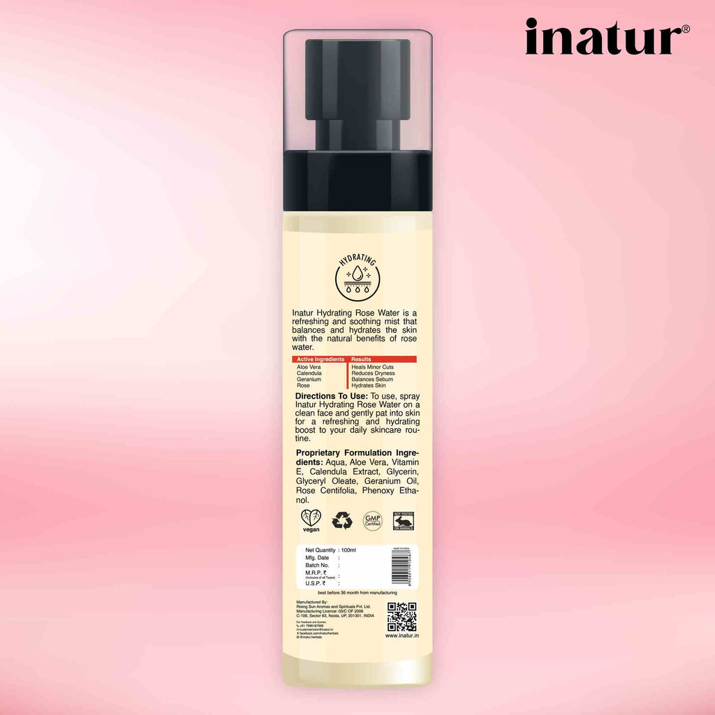 Inatur Rose Hydrosol Floral Water | Grocsy