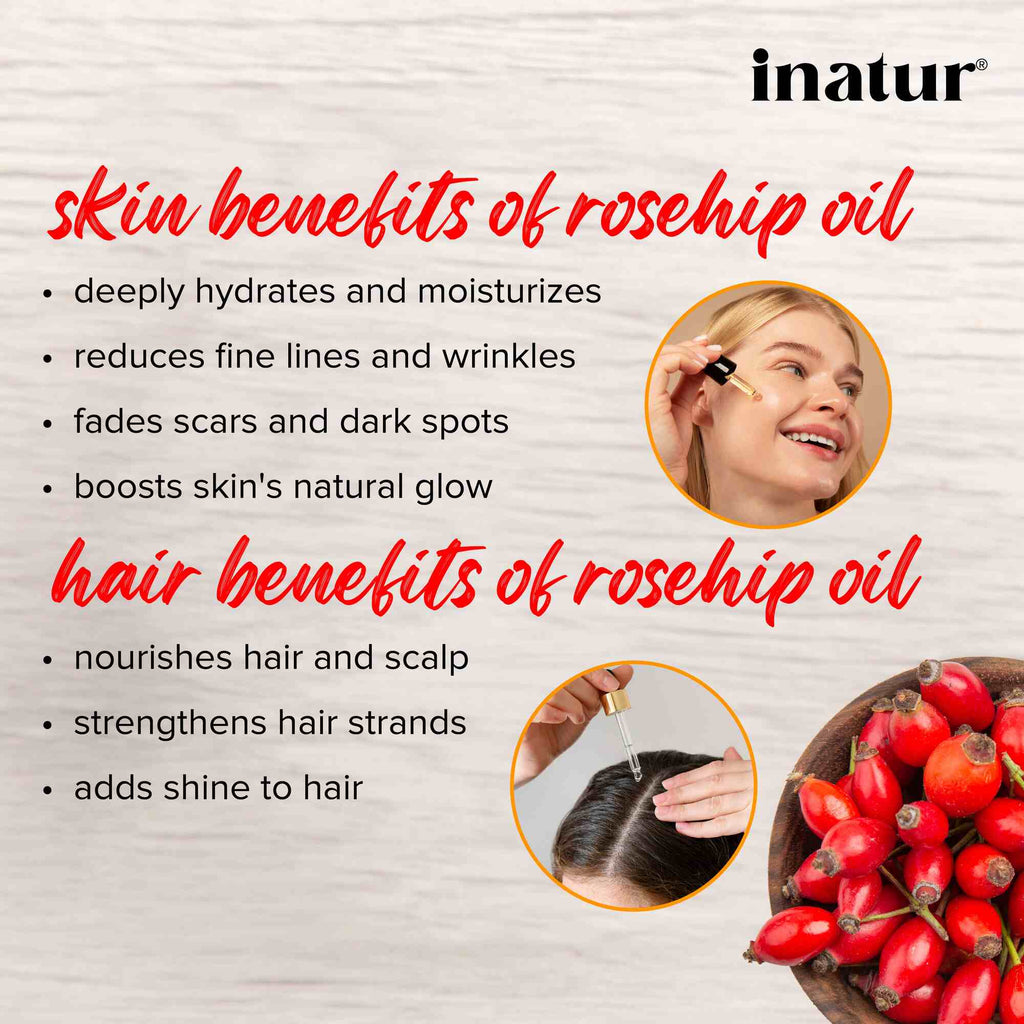 Inatur Natural Rosehip Oil | Grocsy