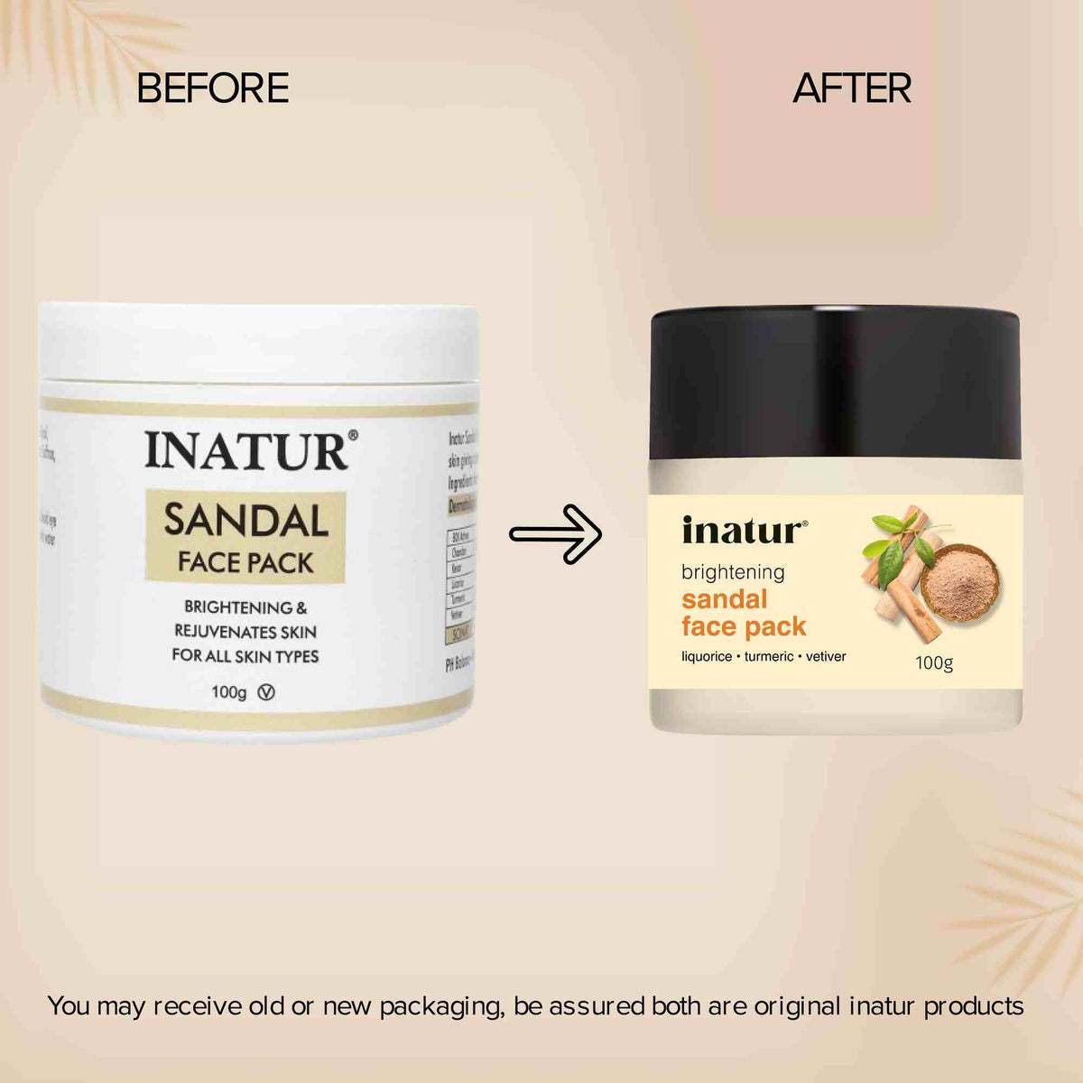 Inatur Sandal Face Pack | Grocsy