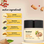 Inatur Sandal Face Pack | Grocsy