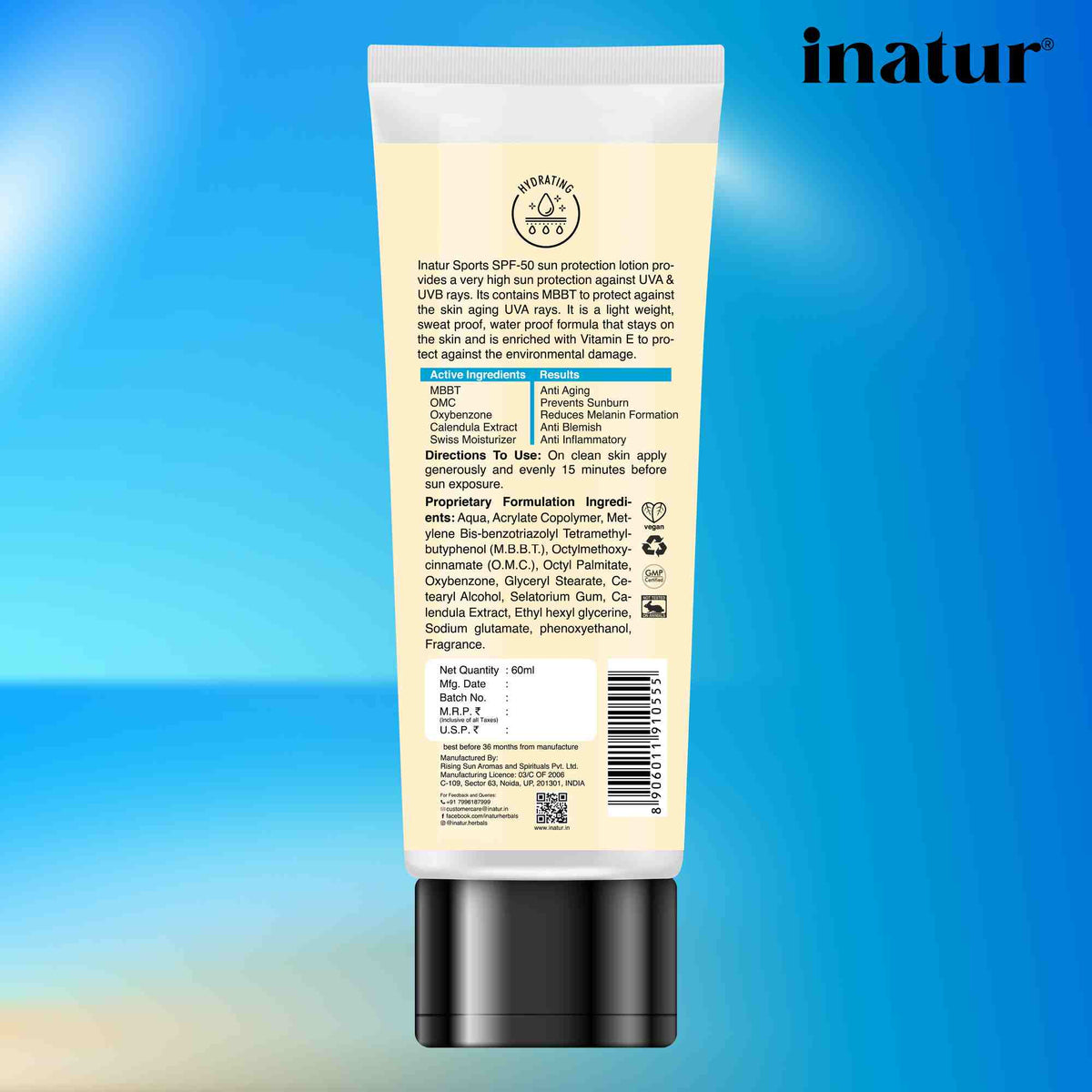 Inatur Sports Sun Protection SPF 50 | Grocsy