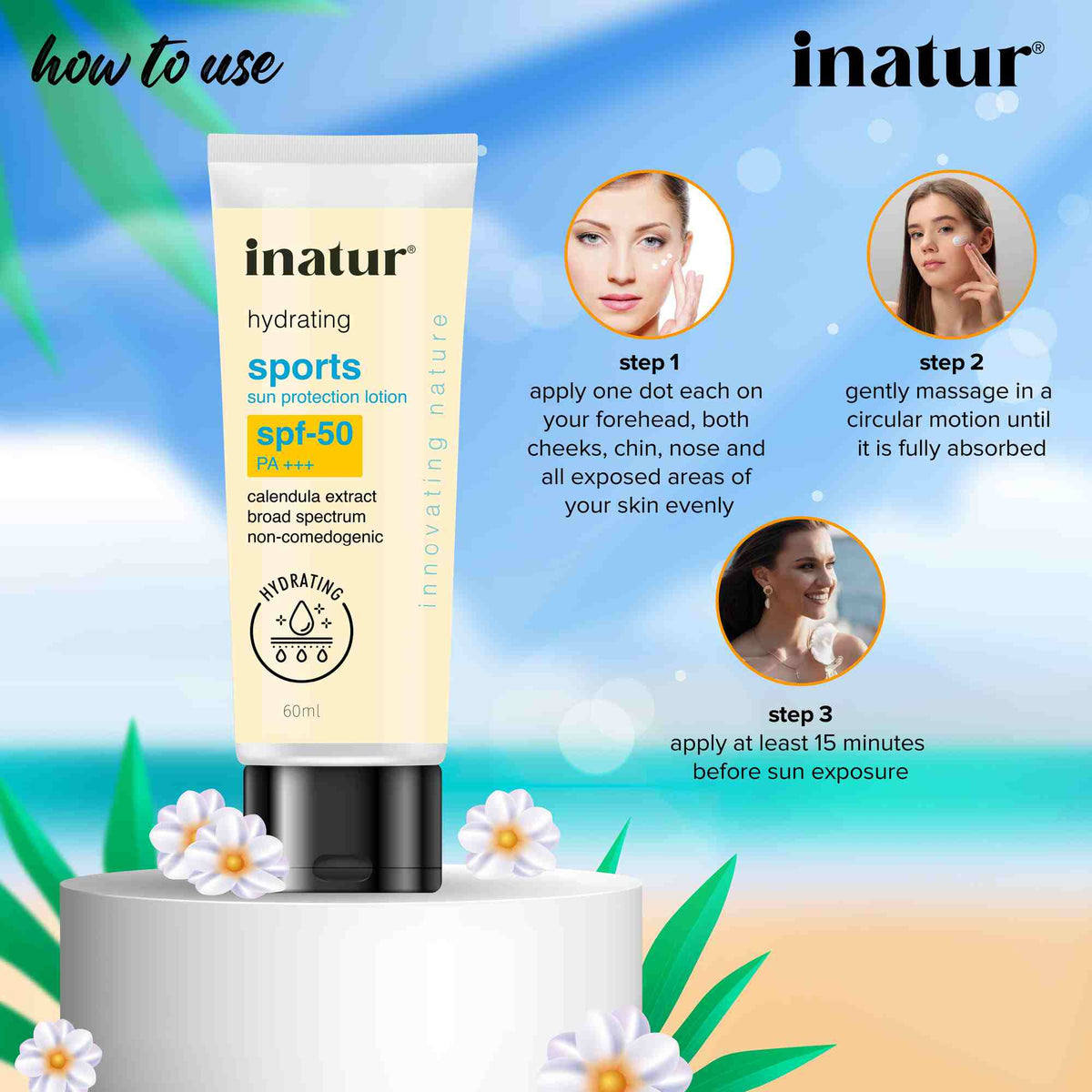 Inatur Sports Sun Protection SPF 50 | Grocsy